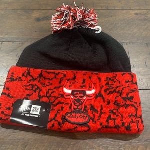 Nwt Chicago Bulls red cement beanie 100%authentic